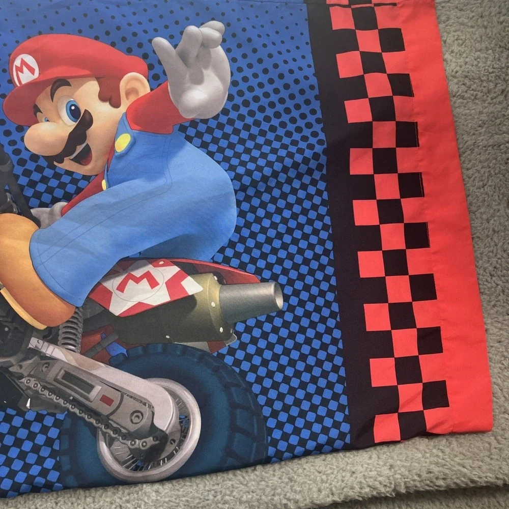 Nintendo Pillowcase‎ Mario Kart Wii Luigi Eat My Dust 2011 Kidcore Gamer Bedroom